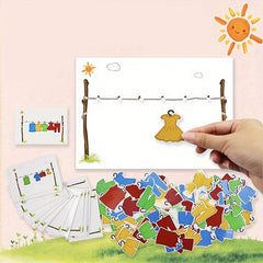 Qixi Colorful Puzzle Toy for Kids Interactive Learning & Drying Game