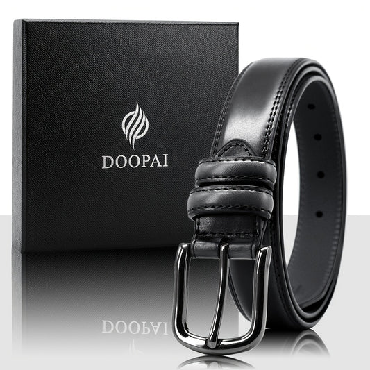 Men's Pin Buckle Belt Dress Adjustable Casual Business Metal Buckle Belt