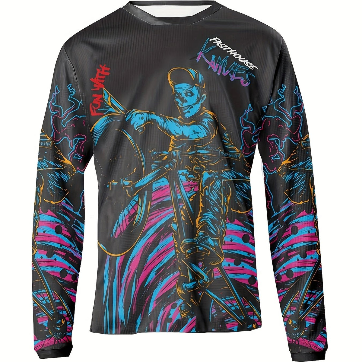Men's Graphic Print Sports Long Sleeve T-shirt for Fitness
