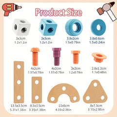 Kids' House Tool Kit DIY Learning Toy Set with Drill and Wrenches