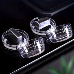 2pcs Child Proof Stove Knob Covers Clear View