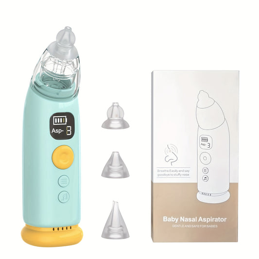 Travel-friendly Electric Nose Hair Trimmer & Snot Sucker with Melodies & Light