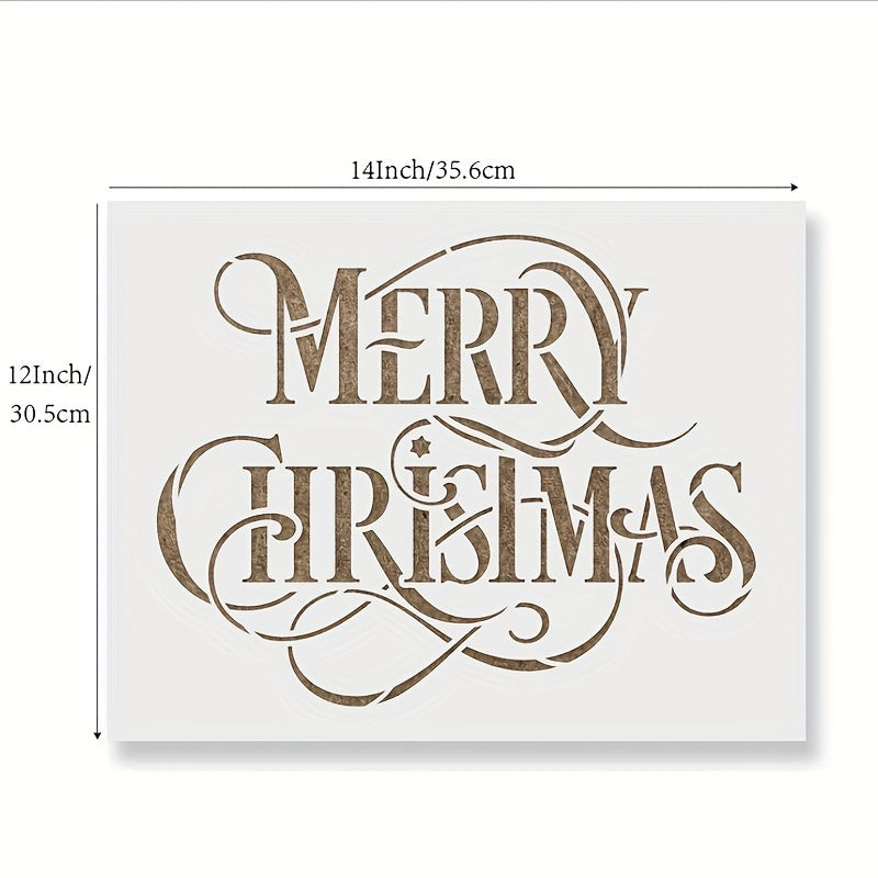 Large Christmas Stencil for Home Decor