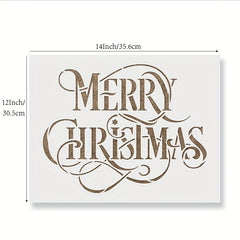 Large Christmas Stencil for Home Decor