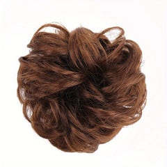 Messy Hair Bun Extensions Curly Wavy Chignon Scrunchy Updo Hairpiece