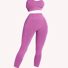 Argyle Pattern Cami Bras & Butt Lifting Leggings 2pcs Set