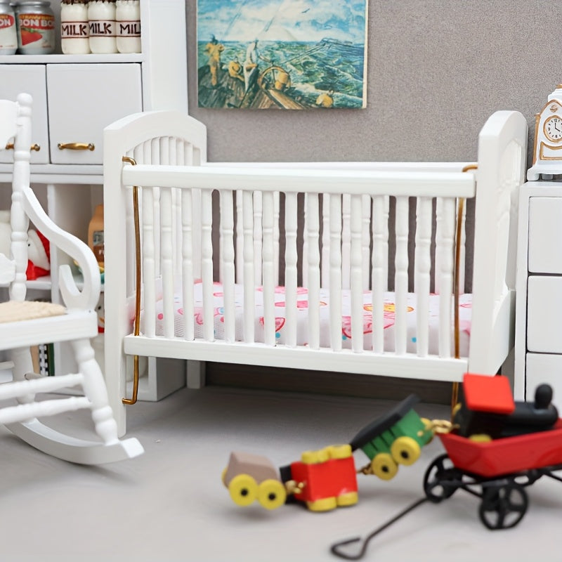 12 Dollhouse Dwarf Bed for Kids Room Scene
