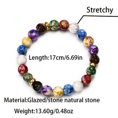 Seven Colors Energy Bracelet Agate Natural Chain