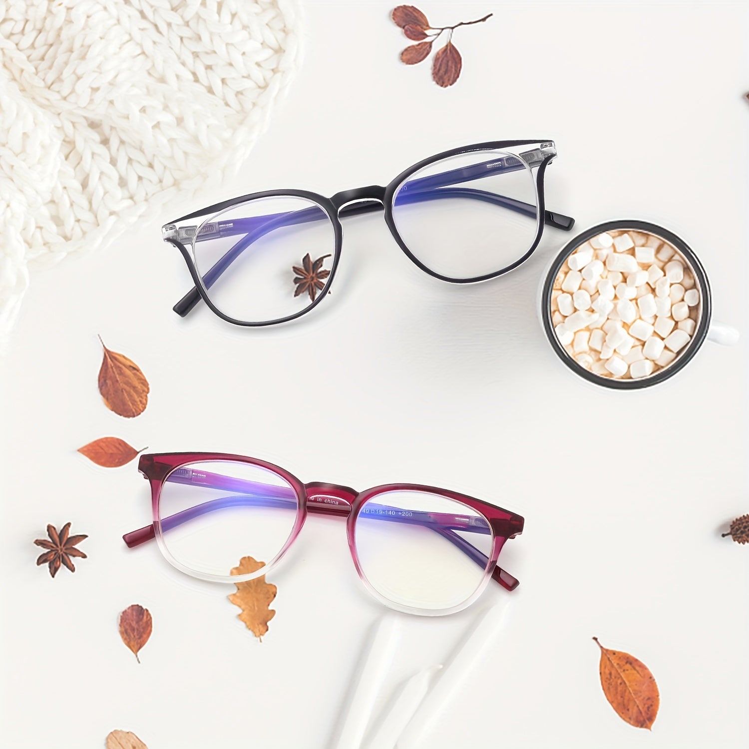 Retro Round Frame Reading Glasses for Men Anti Blue Light Casual Eyeglasses