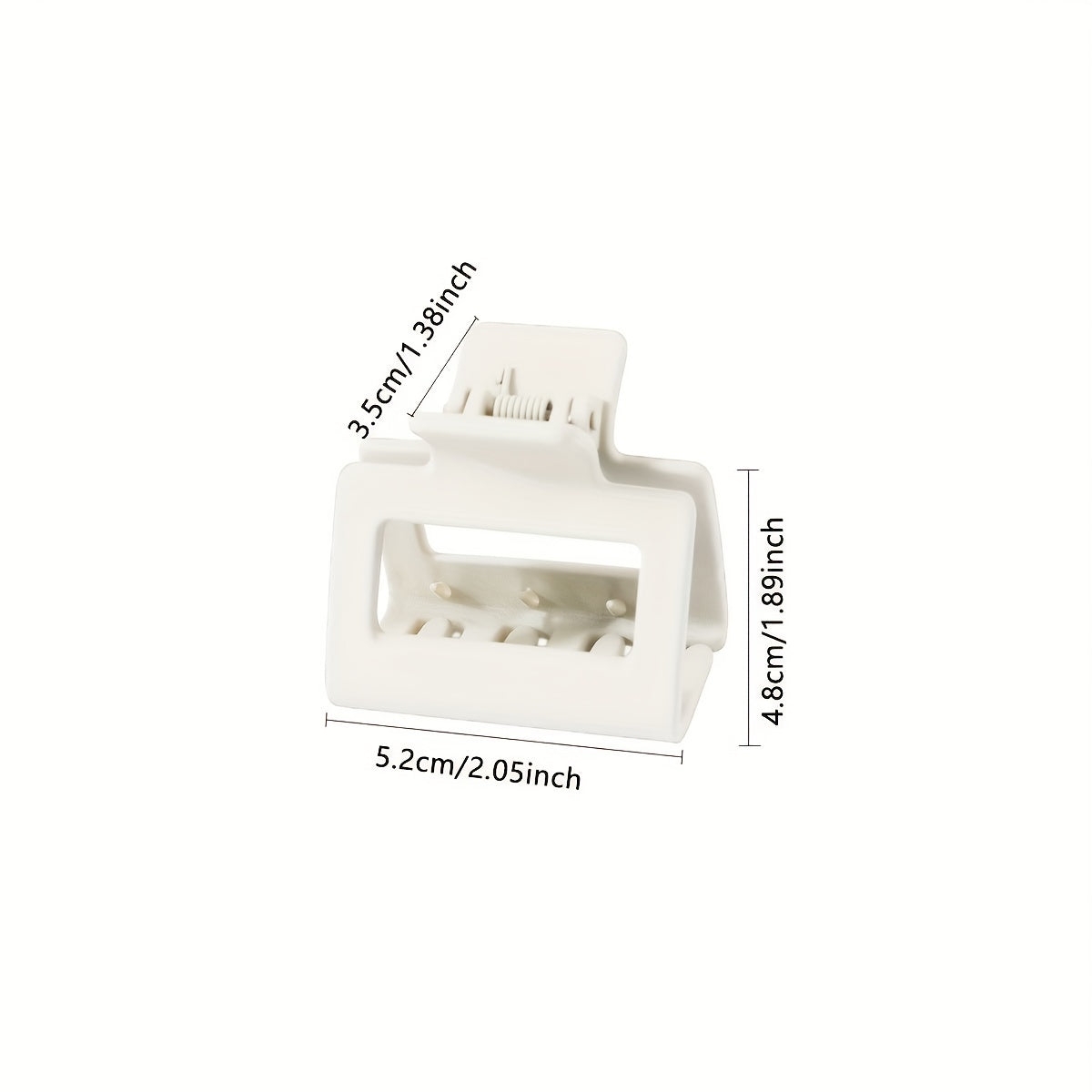 Matte Square Hair Claw Clip Non Slip Strong Hold Grip Hair Jaw Clip