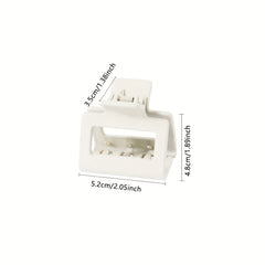 Matte Square Hair Claw Clip Non Slip Strong Hold Grip Hair Jaw Clip