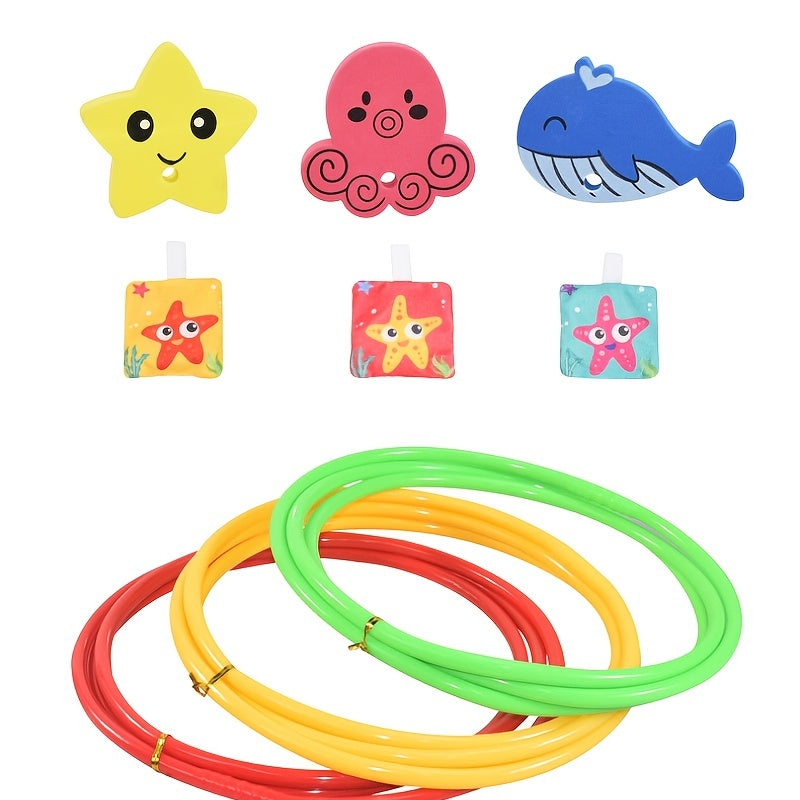 Kids' Underwater Floating Toy Set with 27 Pieces