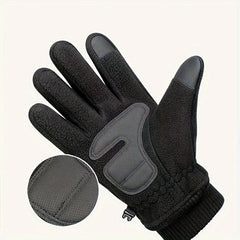 Thickened Warm Touch Screen Fleece Gloves for Outdoor Sports