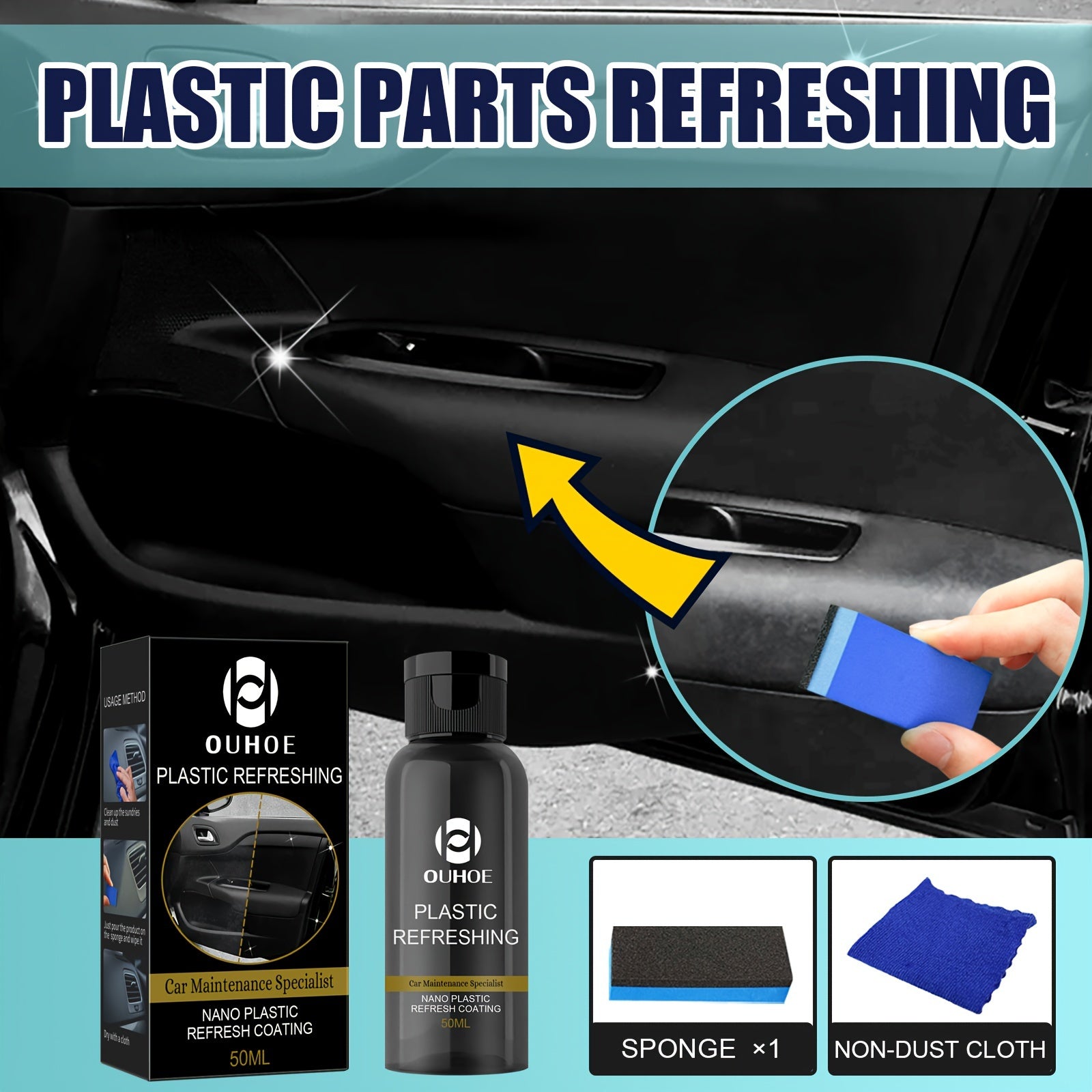 Car Dashboard Plastic Renovation Agent Dustproof Whitening Repair