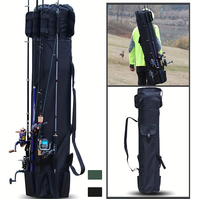 Large Capacity Multifunctional Fishing Bag Foldable Rod Holder