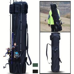Large Capacity Multifunctional Fishing Bag Foldable Rod Holder