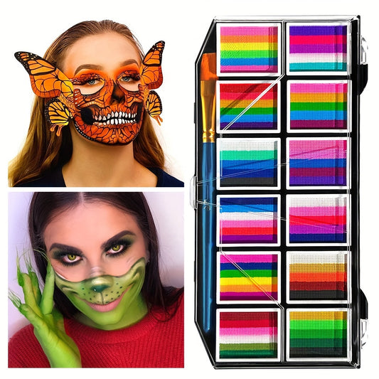 Face and Body Paint Palette Set for Halloween Makeup