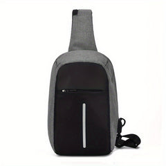 Anti Theft Sling Bag Lightweight Sports Gym Chest Bag Zipper Crossbody Bag