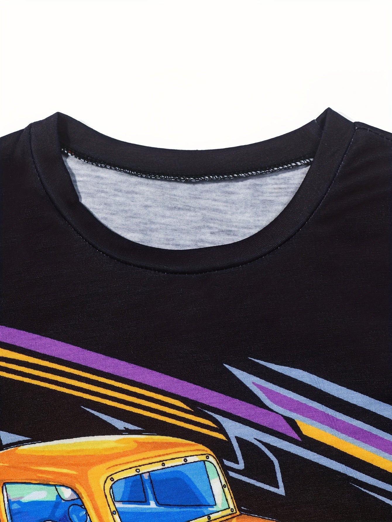 Kids' MONSTER TRUCKS Print Short Sleeve Tee