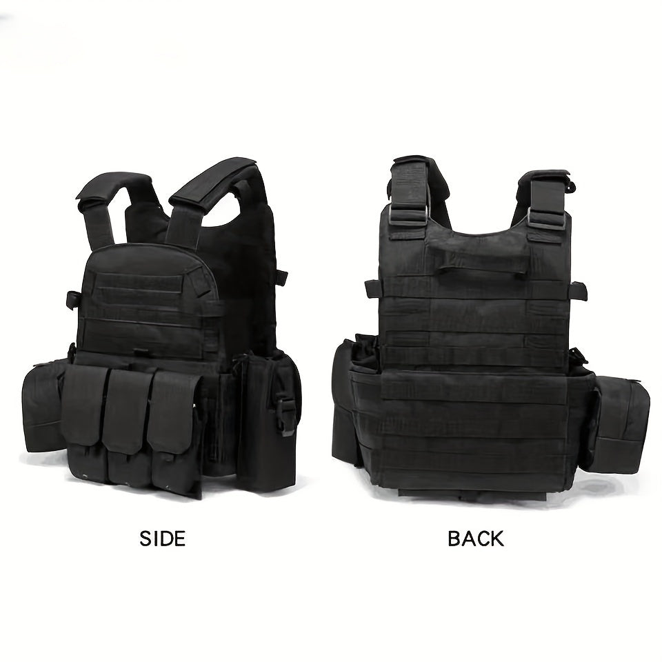 Tactical Camo Plate Carrier Vest for Camping