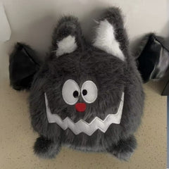 Adorable Bat Plush Doll Soft Stuffed Animal with Bats Wings Grey