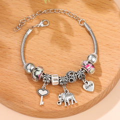 Elephant Charm Bracelet Animal Hand Decoration Jewelry Gift