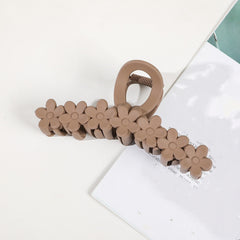 Matte Hair Claw Clips Strong Hold Clamps Flower Hair Styling