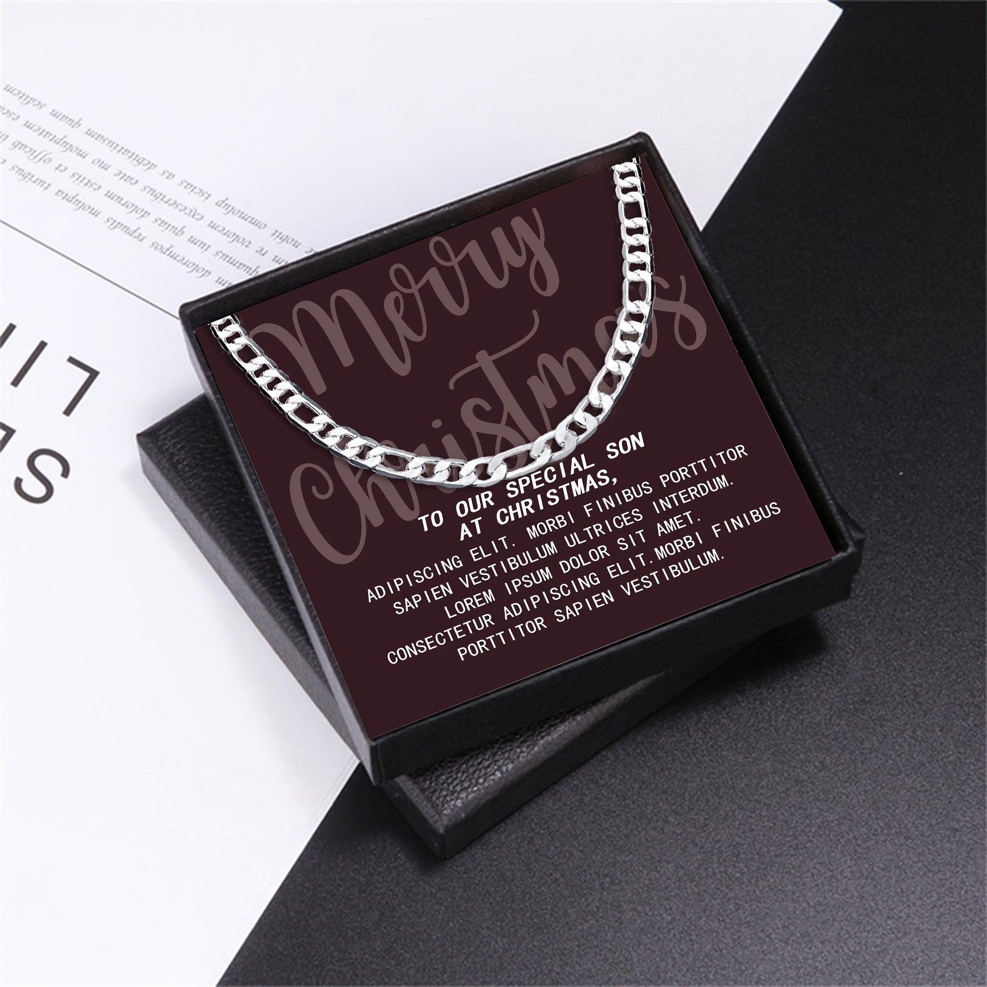 Vintage Iced Chain Pendant Necklace Stainless Steel Link Chains