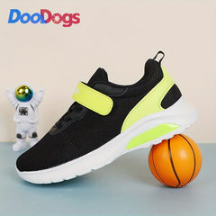 Boys Low Top Woven Sneakers Breathable Lightweight Anti Slip Shoes