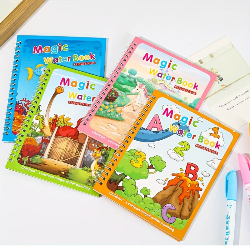 Reusable Water Painting Book for Kids - Fun and Educational Gift