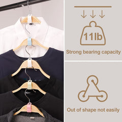 Heavy Duty Clothes Hanger Connector Hooks