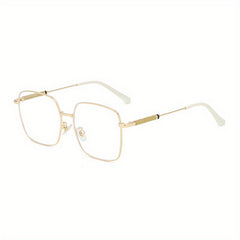 Glitter Rhinestone Square Lens Glasses For Women Men