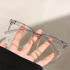 Square Anti Light Glasses For Women Men Casual Jelly Frame
