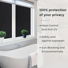 Blackout Window Film Sun Blocking Heat Control Frosted Film