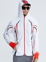 Men's Outdoor Hooded Jacket Quick Dry Gym Sports Coat