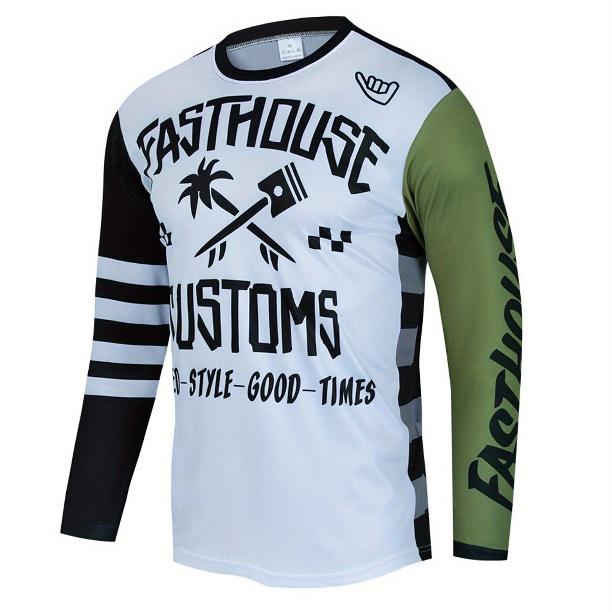 Men's Block Long Sleeve Motorcycle Off road T shirt