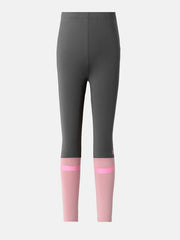 Girls Colorblock Stretch Sports Legging Pants Skinny Fit Yoga Pants
