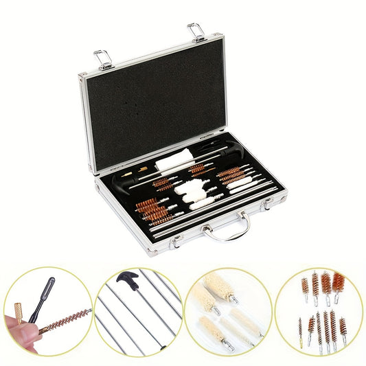 24pcs Heavy Duty Cleaning Kit Brush Tool Aluminum Alloy Cleaning