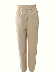  High Rise Jogger Trousers With Pockets
