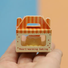 3pcs Puppet House Set Transparent Boxes for Dollhouse Furniture & Desserts