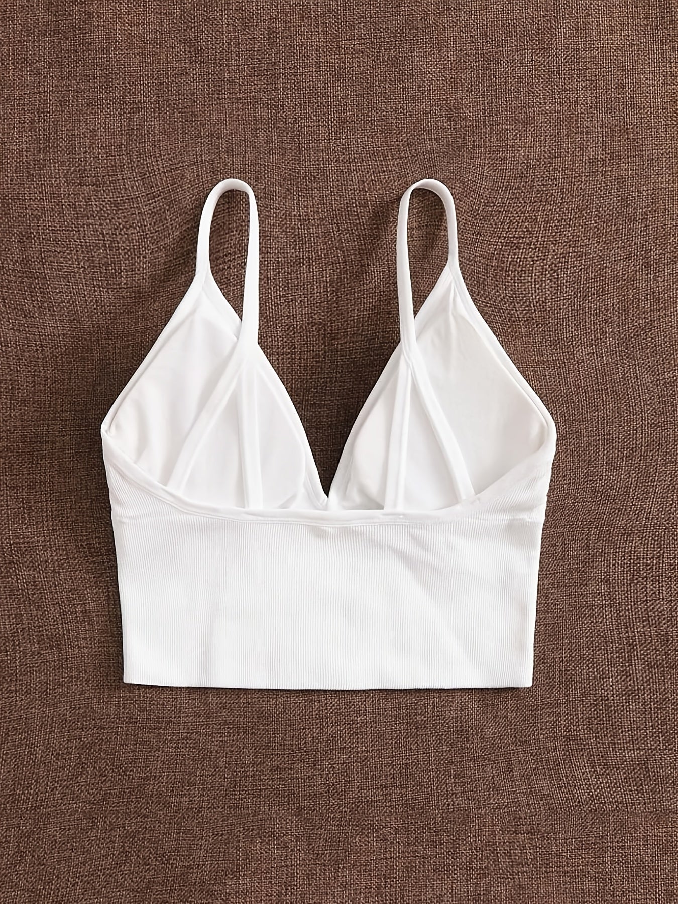 Backless Cami Crop Top Slim Fit V-Neck Sexy Lingerie