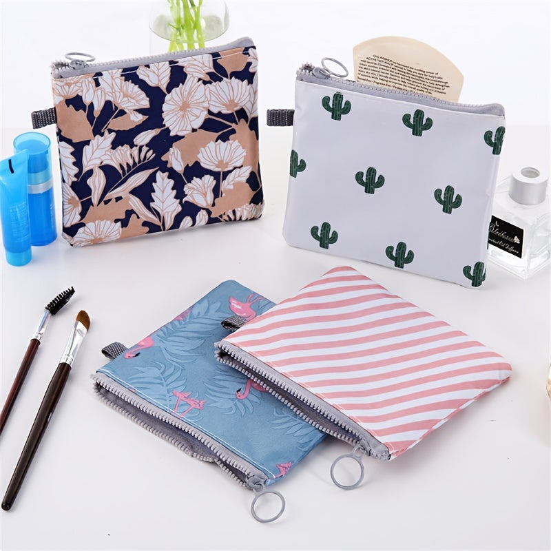 Portable Sanitary Napkin Bag Dustproof Storage With Zipper