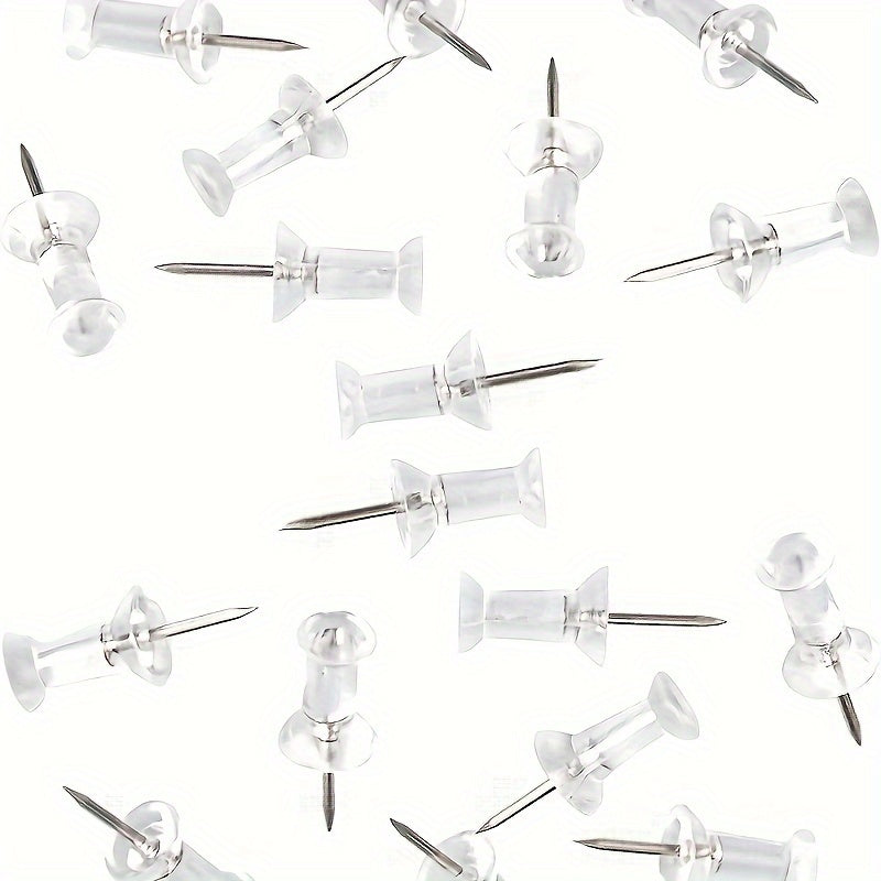 100pcs Transparent Nails Box for Painting Wooden Board Office Message Fixed