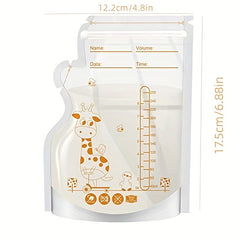 30pcs 250ml Milk Freezer Bags Baby Food Storage Bags BPA Free Feeding Bags