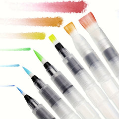 36pcs Watercolor Brush Pens Set for Adults with Durable Plastic Brushes