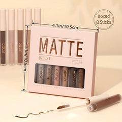 Waterproof Liquid Eyeshadow Set with Primer - Long-Lasting Eye Brightener