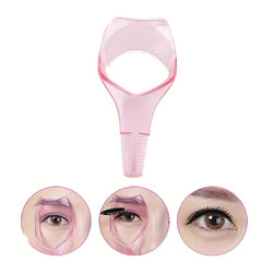 3 in 1 Mascara Shield Applicator Eyelash Brush Curler Guard