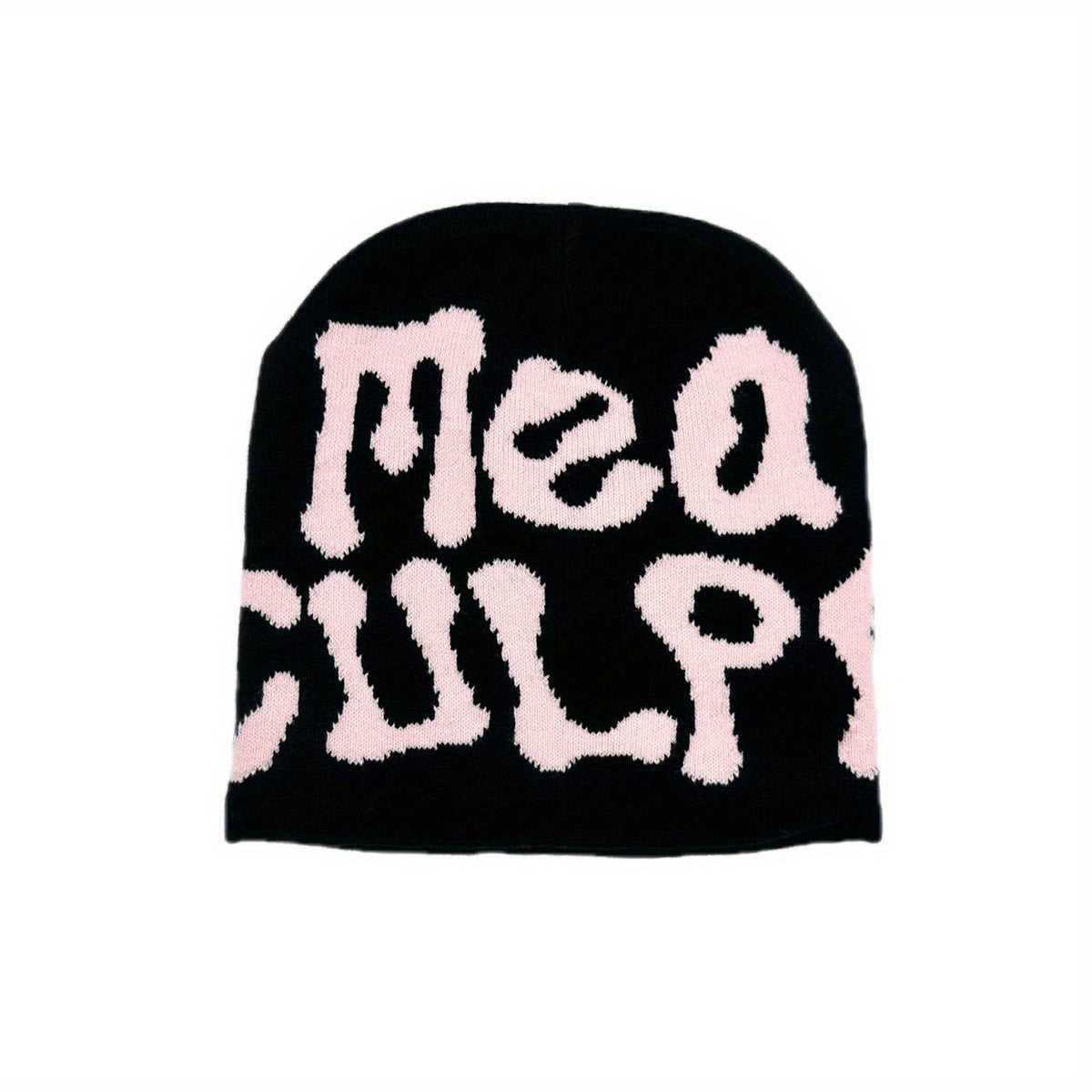 Y2K Hip Hop Candy Beanie Letter Jacquard Knit Hat