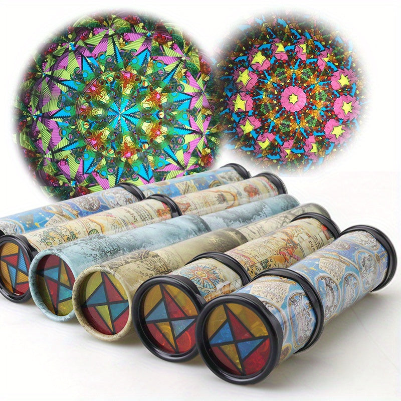 Stretchable Kaleidoscope Toy Vibrant Rotating Patterns for Kids