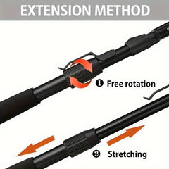 Rubber Coated Landing Net Easy Catch & Release 100cm Retractable Fishing Net
